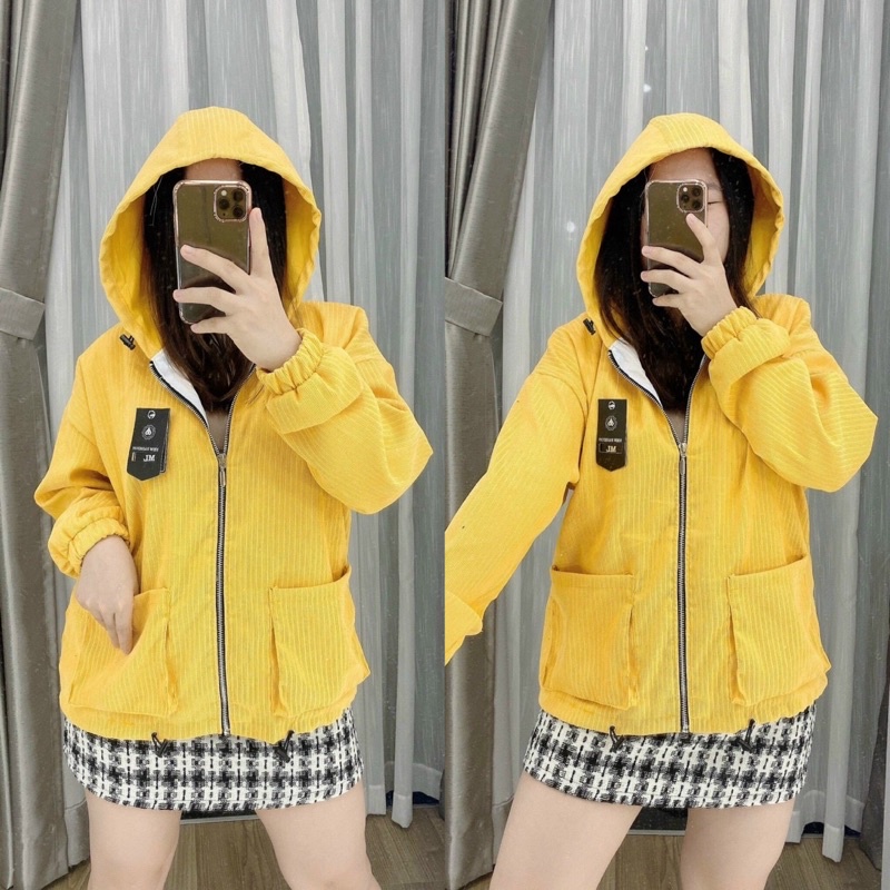 Áo khoác nhung tăm túi vuông siêu xinh hình chụp thật | BigBuy360 - bigbuy360.vn