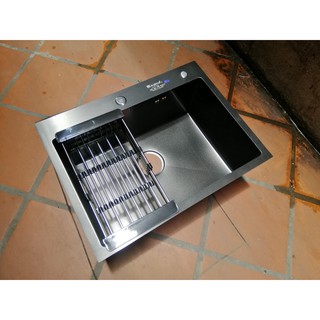 Chậu rửa bát 1 hố Nano 45*40cm