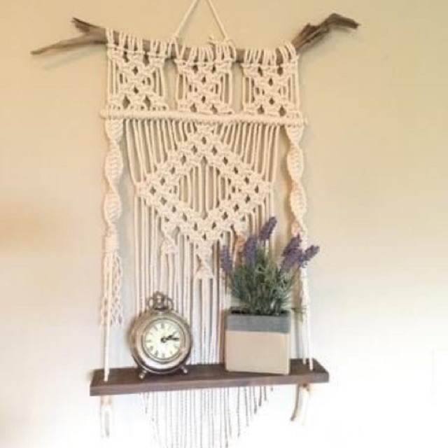 Kệ trang trí Macrame