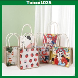 Túi cói túi tole mini đi biền đi chơi thời trang dễ thương hợp phong cách vintage | BigBuy360 - bigbuy360.vn