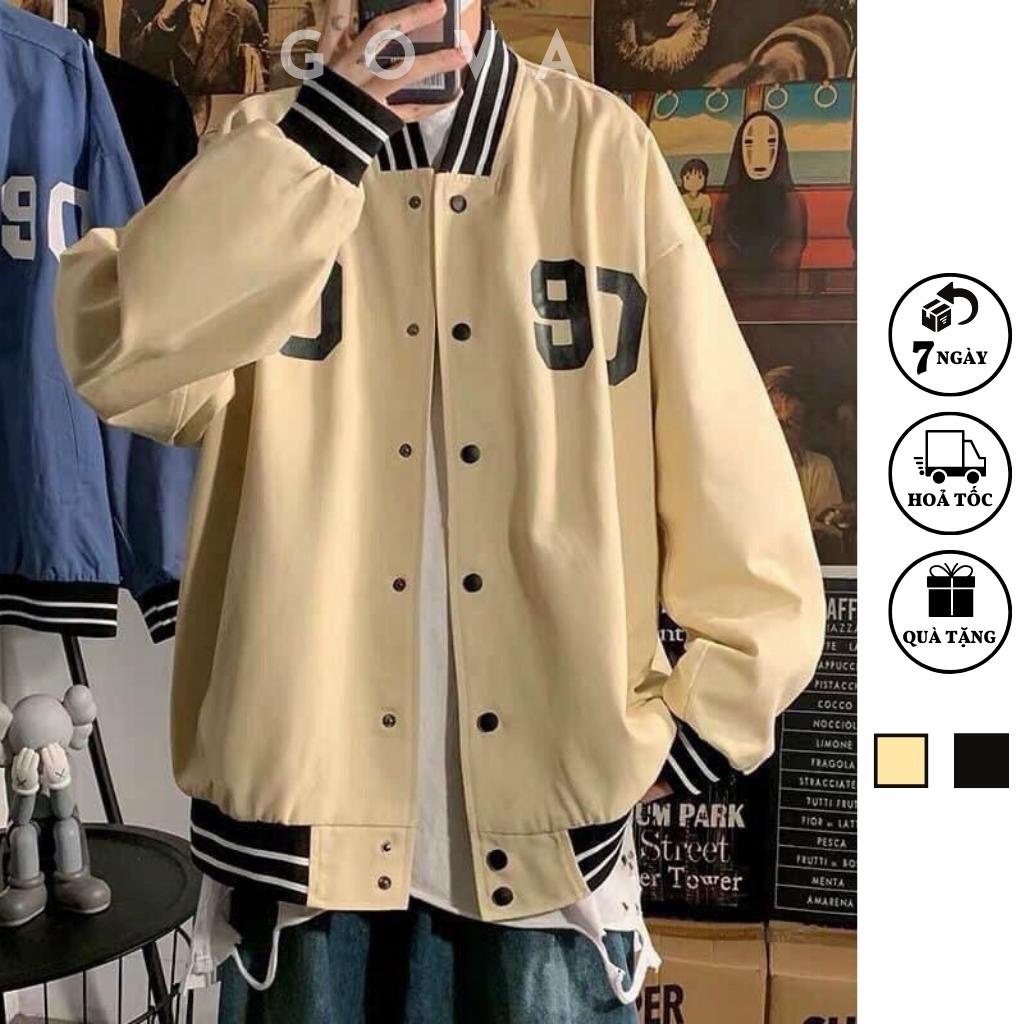 Áo khoác Bomber dù 8090 form rộng 2 lớp nam nữ Unisex GOVA