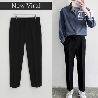 Quần baggy nam (trắng kem) phong cách Hàn Quốc, ống suông mặc co giãn, phù hợp đi học, dạo phố | BigBuy360 - bigbuy360.vn