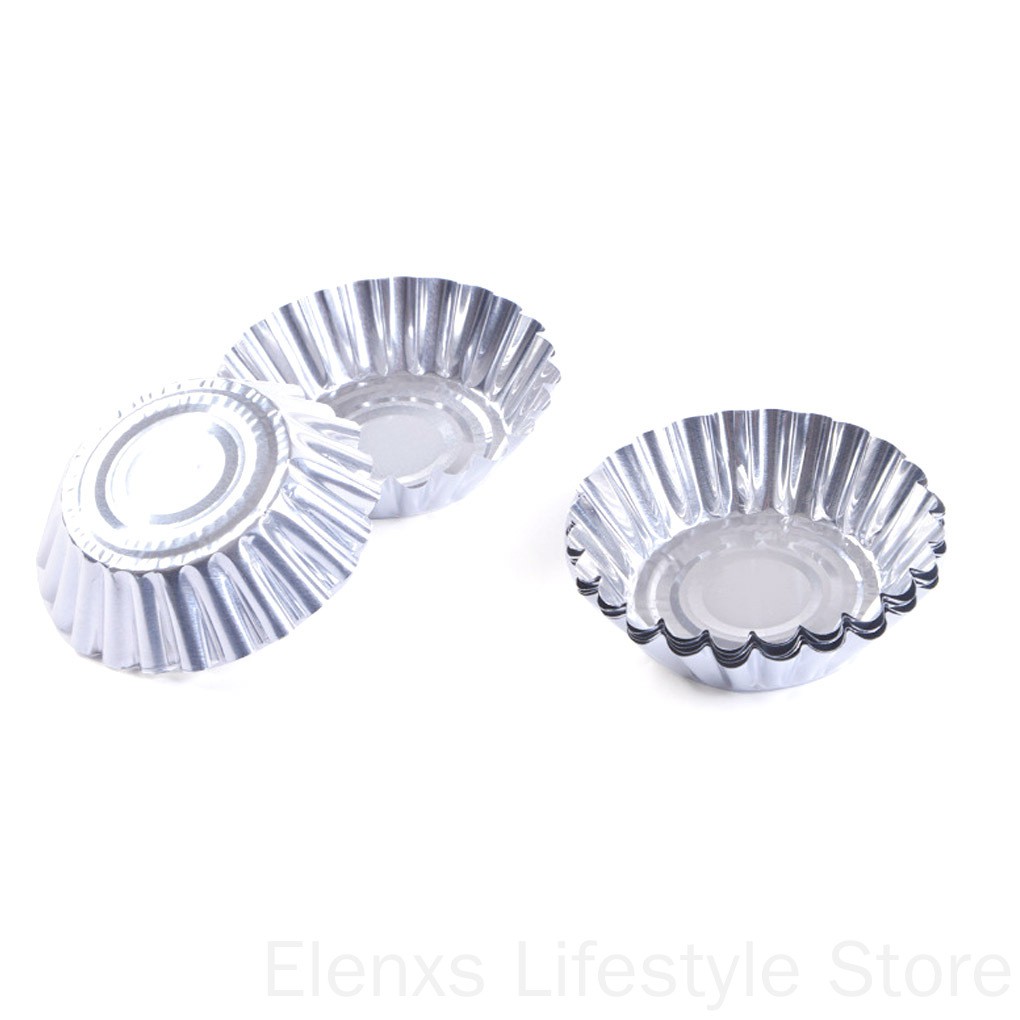 Set 50 khuôn giấy bạc lót làm bánh trứng chống dính tiện lợi chất lượng cao