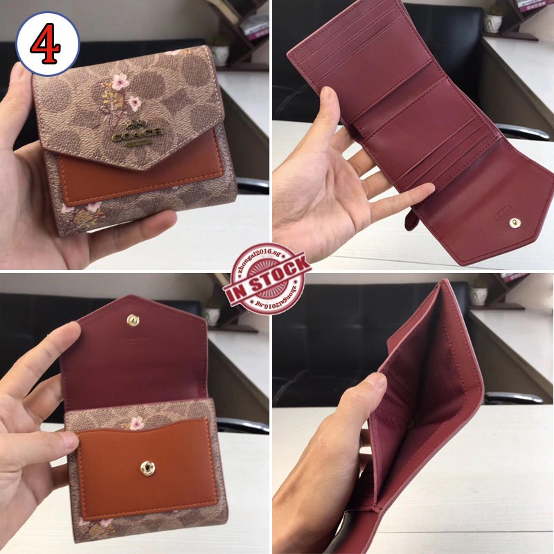 Ví COACH / ví nữ / ví ngắn / ví thời trang cổ điển / ví da 28445