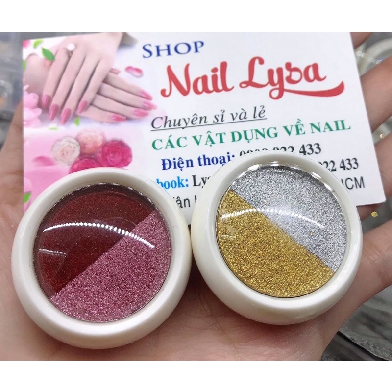 Bột tráng gương nén  trang trí móng xinh