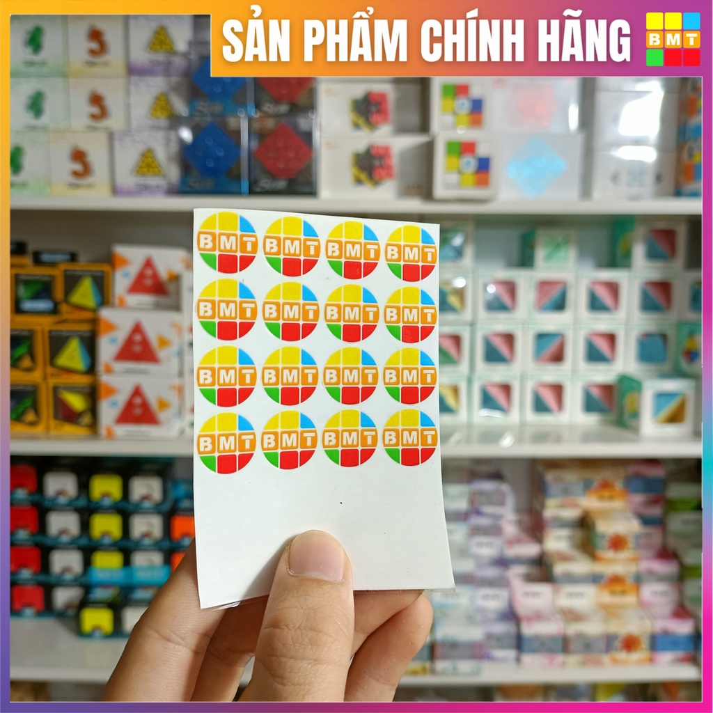 Sticker Logo Rubik BMT dán Rubik - Combo Sticker dán rubik cao cấp