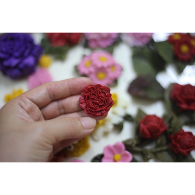 Khuôn silicon hoa cẩm chướng H -01