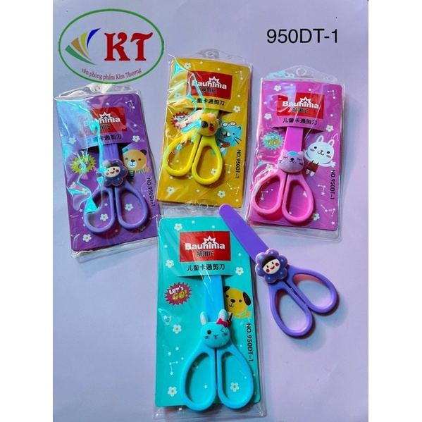Kéo thủ công học sinh hình cute có nắp đậy