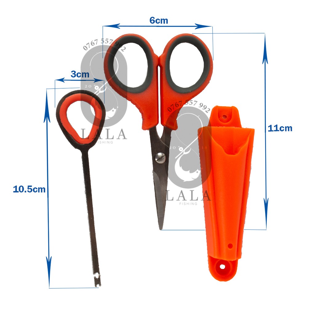 Combo Kéo SDY304 kèm cây gỡ lưỡi 11x6cm