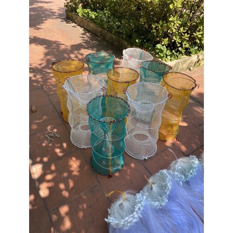 {Xả kho ] Lồng Lò Xo Dùng Bẫy Tôm, Cua, Cá, Lương Trạch, Ếch