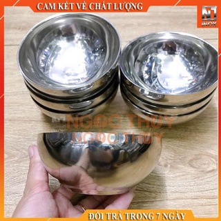 Bộ 10 chén trơn inox cách nhiệt