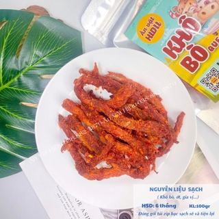 Khô bò que hồng ngự HiDu 100gr hàng loại 1 siêu ngon