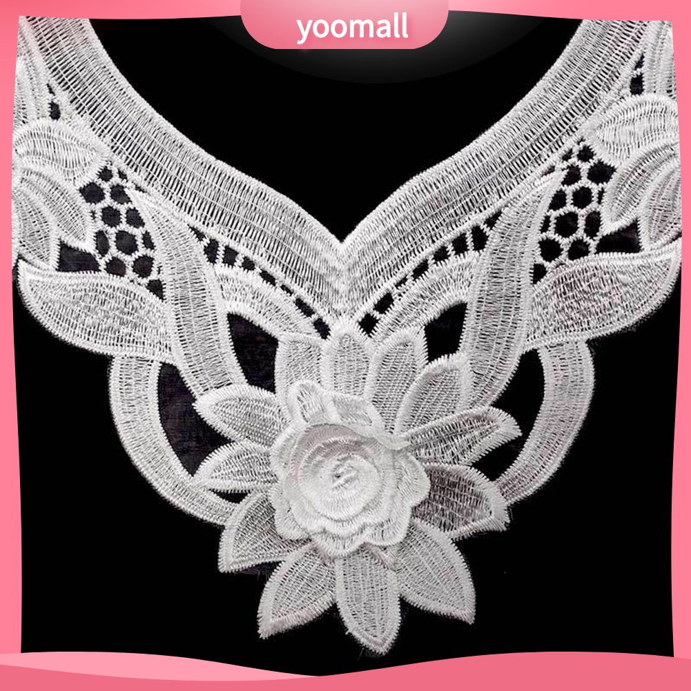 Viền Cổ Áo Bằng Ren Thiết Kế Rỗng Dùng Trang Trí Quần Áo DIY