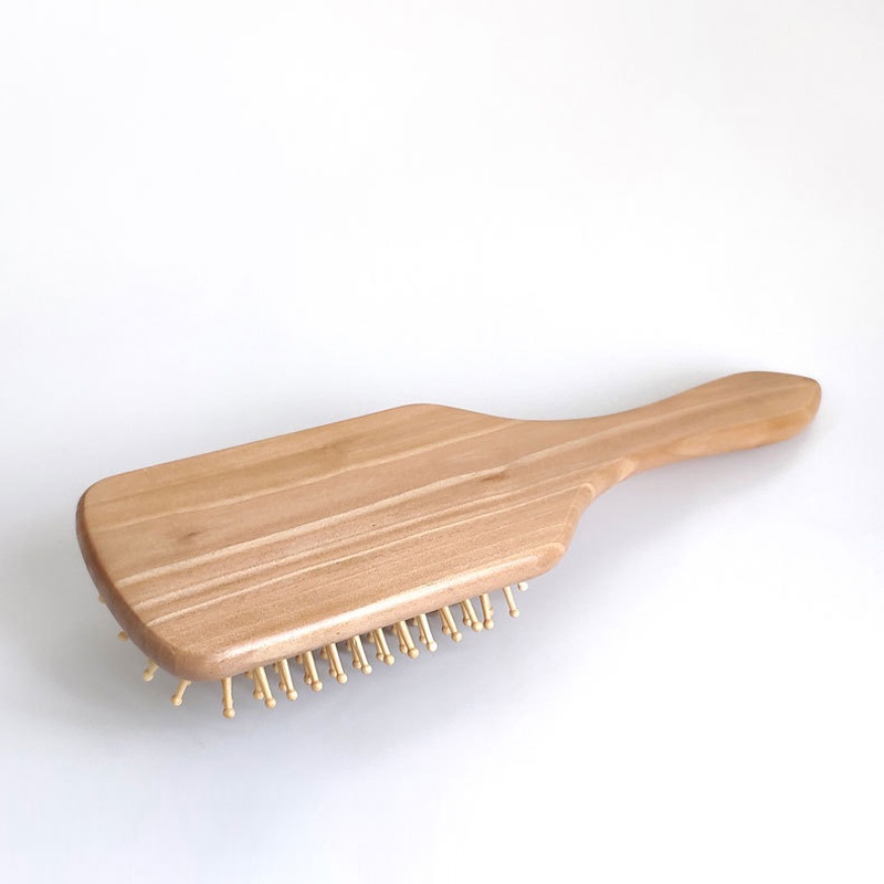 Bàn chải lược SEVICH bằng gỗ tự nhiên có đệm khí massage da đầu kích thích mọc tóc