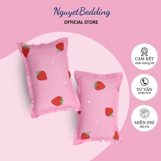 Vỏ gối nằm 45x65cm -  Chất liệu Cotton Poly mềm mịn - Áo gối Nguyệt Bedding