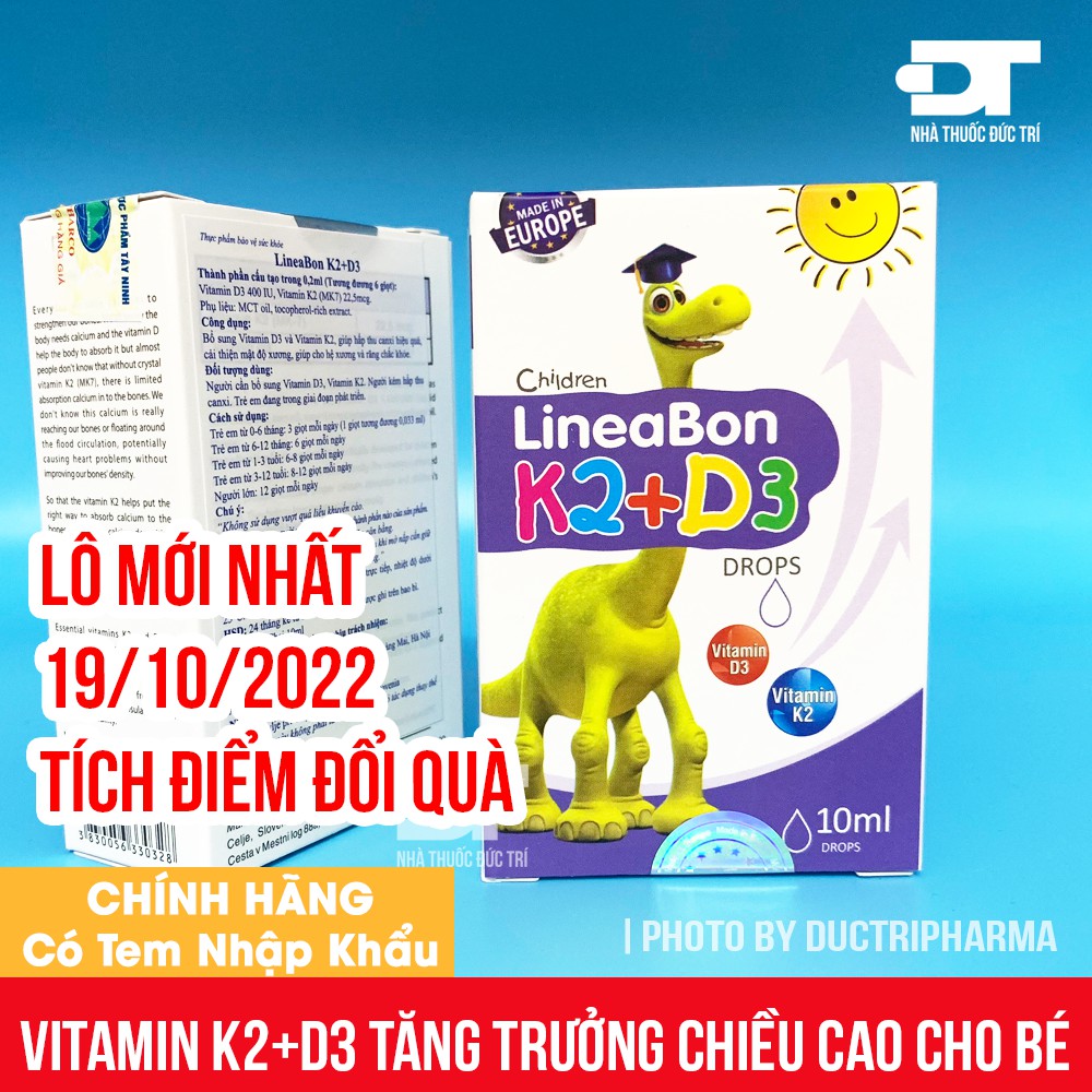 LineaBon K2+D3  [FREESHIP]  Bổ sung vitamin K2, D3