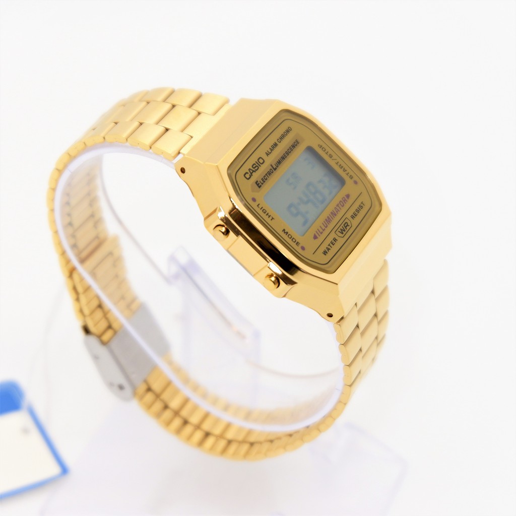 Đồng hồ điện tử Casio A168WG-9WDF Gold 🌟sɪêᴜ ᴄʜấᴛ 🌟 -Dành Cho Cả Nam Và Nữ ( Unisex ) - Giá Siêu Ưu Đãi