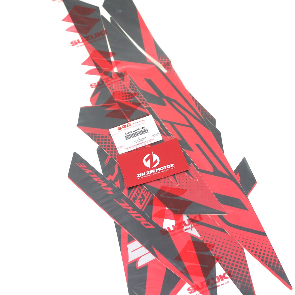 TEM SATRIA FI ĐỎ 2018 CHÍNH HÃNG INDO