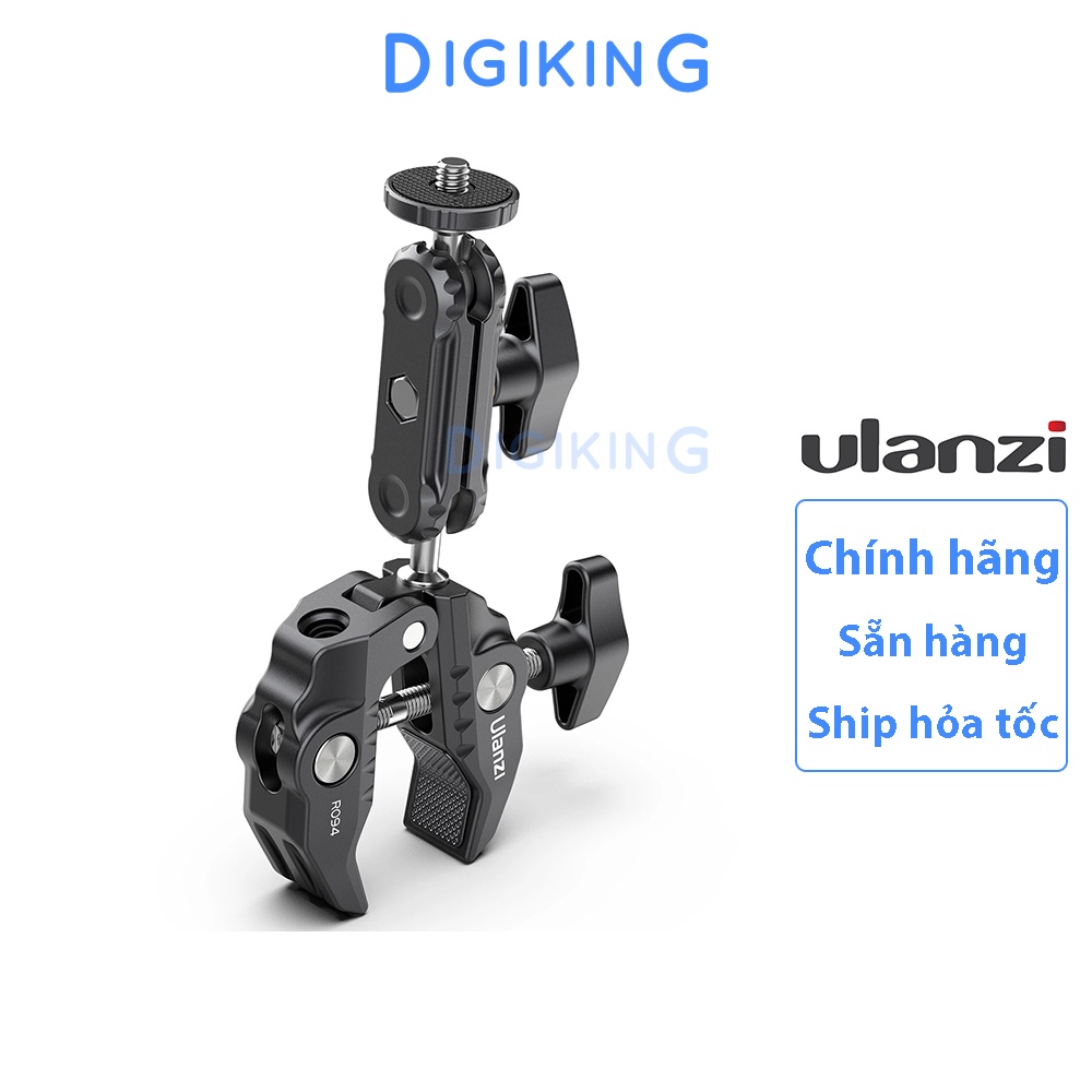 Kẹp đa năng Ulanzi R094 tích hợp Magic Arm bằng kim loại chắc chắn cho máy ảnh
