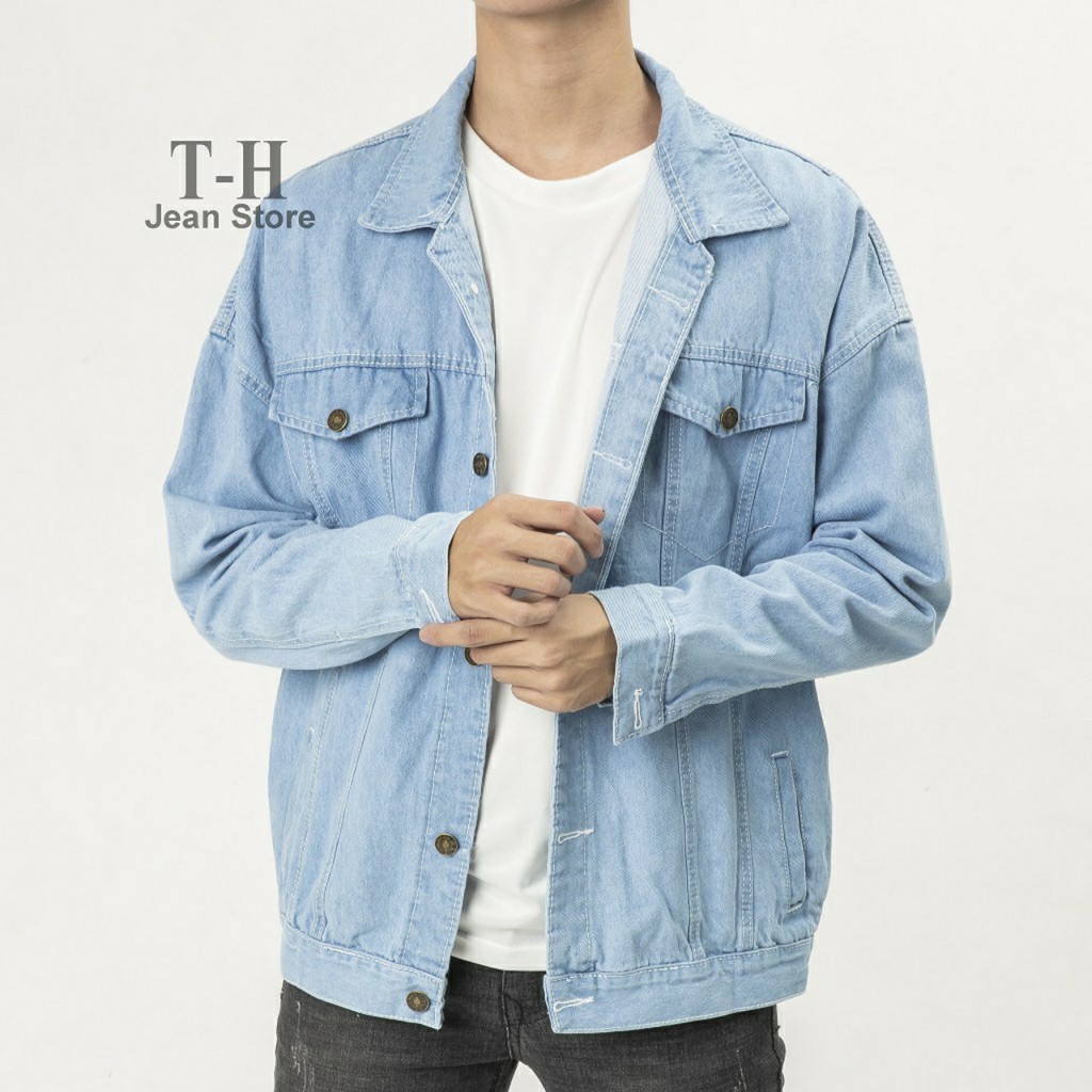 Áo Khoác Jean Nam 3 Mạc Nối, Áo Khoác Bò Trẻ Trung Năng Động