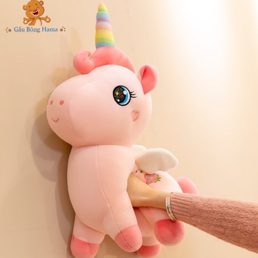 Gấu Bông Kì Lân Hoa Đứng - Ngựa Unicorn Gấu Bông Hama