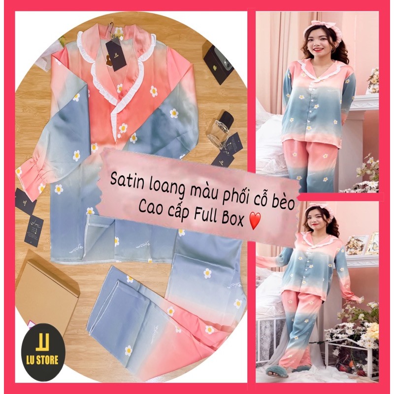 ⚡️ Pijama Satin Cao Cấp Phối loang màu cực kì xinh