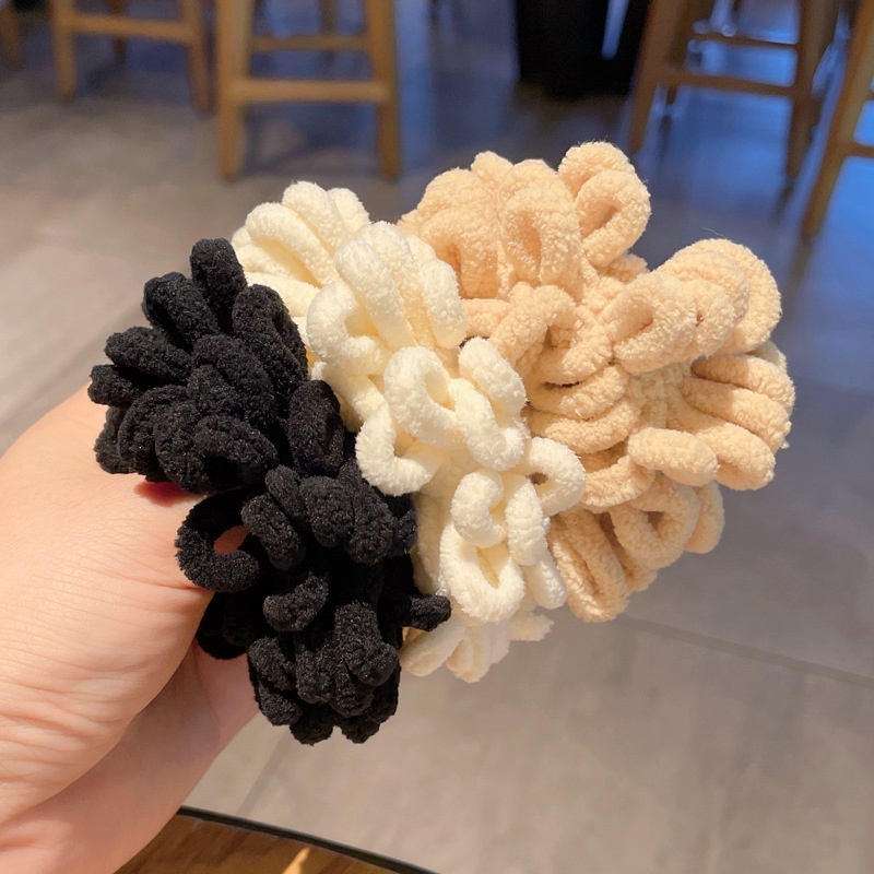 Dây Buộc Tóc Vải Nhung Co Giãn Thiết Kế Thời Trang Thu Đông Cho Nữ