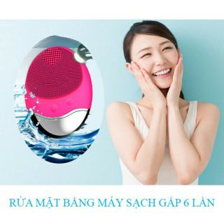 Máy rửa mặt ion âm - sóng t-sonic siêu âm làm sạch da