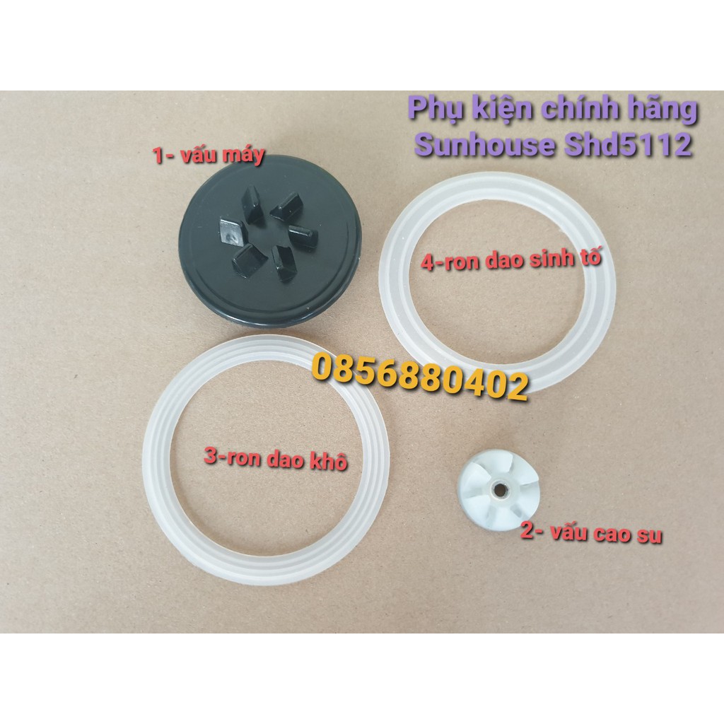 Phụ kiện máy xay - Bánh răng, gioăng cao su chính hãng sunhouse SHD5112