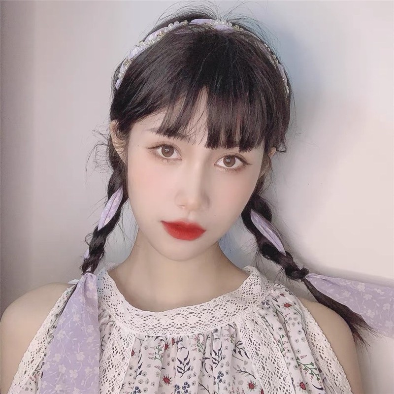 Băng Đô Cài Tóc Đính Đá Ngọc Trai Dễ Thương Thời Trang 2021