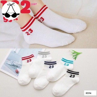 Tất Số Cổ Ngắn Thể Thao Phong Cách Hàn Quốc