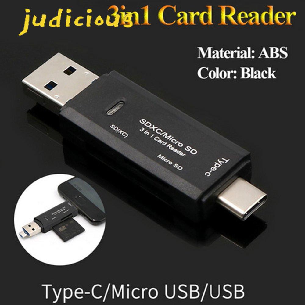 Đầu Đọc Thẻ Nhớ 3 Trong 1 Usb3.1 Usb-C / Type C Sd Tf / Micro Sd | BigBuy360 - bigbuy360.vn