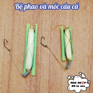 Bộ phao câu cá có dây cước dài 5 mêt, câu cá rô, cá trê