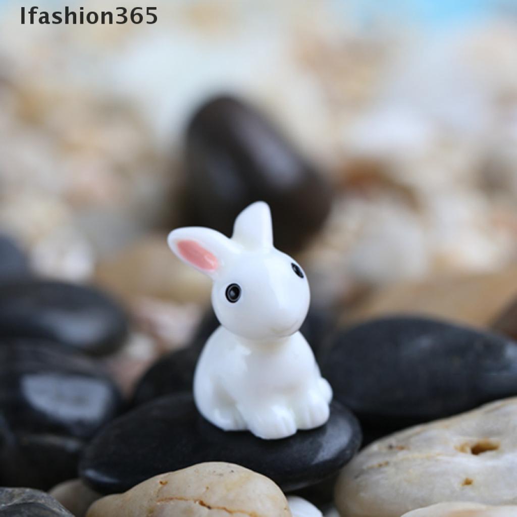 Set 2 Đồ trang trí Thỏ Mini Trang Trí Sân Vườn 365