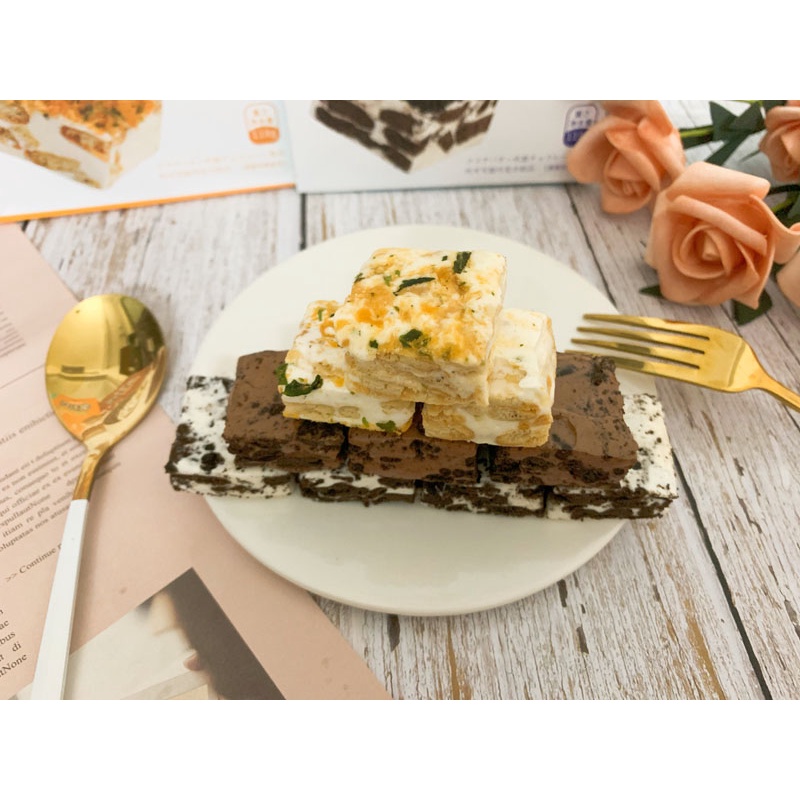 Bánh bông lan giòn Cookie 3 Vị Gồm Oreo-Cacao Brownie-Rong biển chà bông Yakiss Túi Giấy Xinh 118g