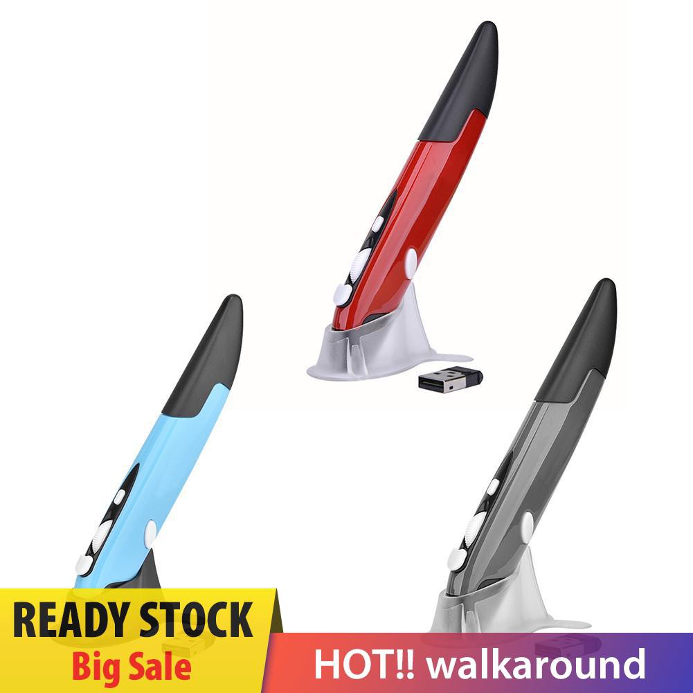 Chuột Không Dây Dạng Bút 4 Nút 2.4ghz 1600dpi Nhiều Màu Cho Máy Tính