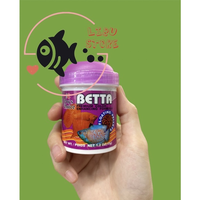 Thức Ăn Cho Cá Betta Pro's Choice Dạng Hạt - Hủ 35gram