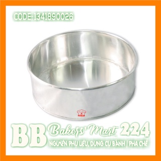 Size 26x8cm - Khuôn nhôm gia công VN hình TRÒN đế LIỀN - 1 cái