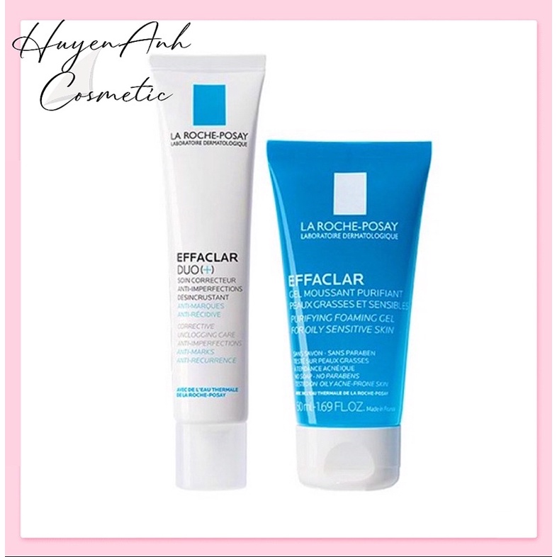 Set Kem dưỡng giảm mụn, giảm vết thâm và ngăn mụn tái phát La Roch Posay Effaclar Duo+ 40ml