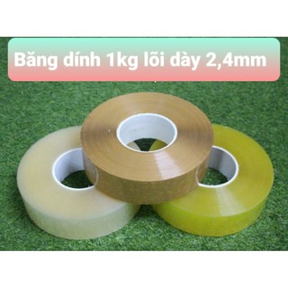Cuộn băng dính đóng hàng loại 1kg lõi siêu mỏng, siêu dai, siêu dính