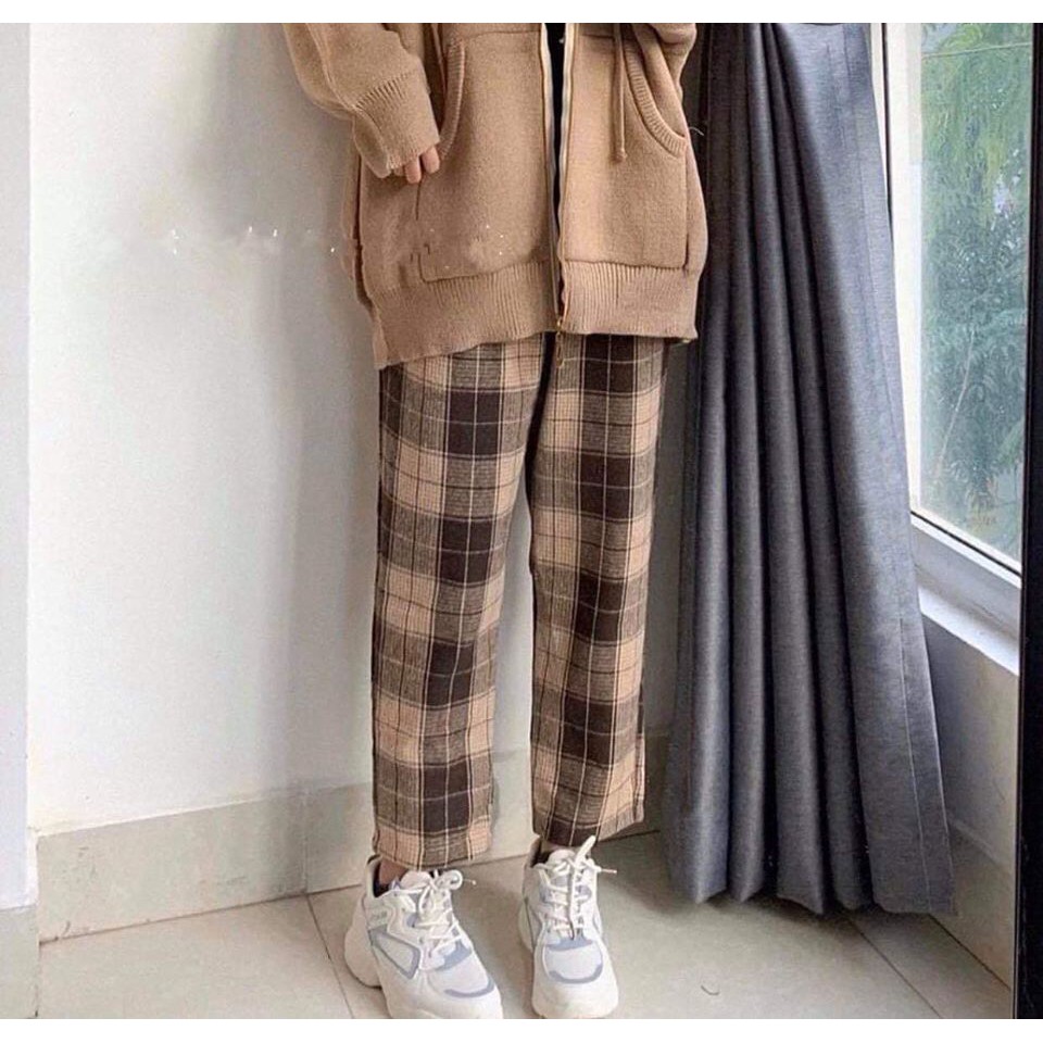 Quần kẻ caro chất kate siêu hot | BigBuy360 - bigbuy360.vn
