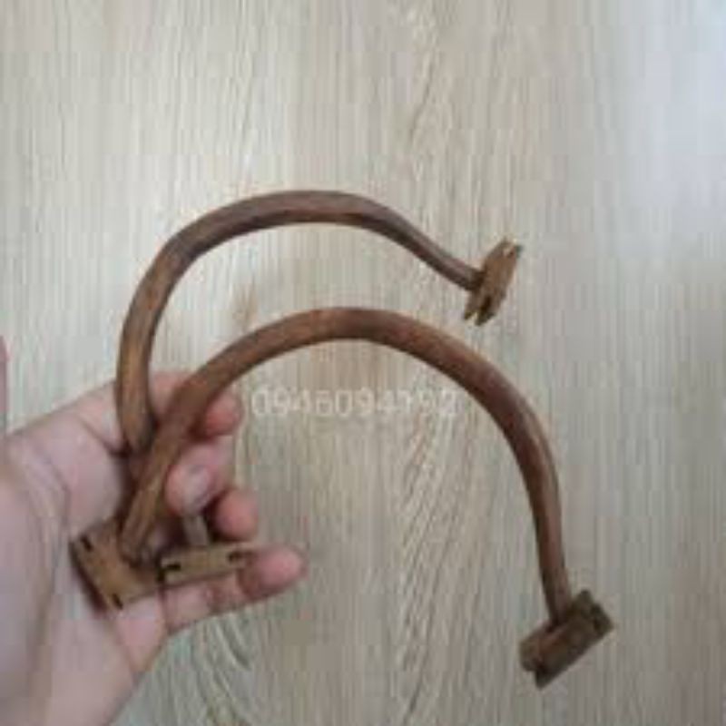 Cầu góc Mun cho chim lồng vuông 17 19  cầu góc cao cấp