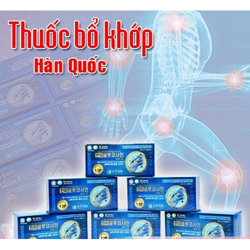 VIÊN UỐNG BỔ KHỚP GLUCOSAMIN 100 VIP HANMI NỘI ĐỊA HÀN QUỐC [HỘP 180 VIÊN]