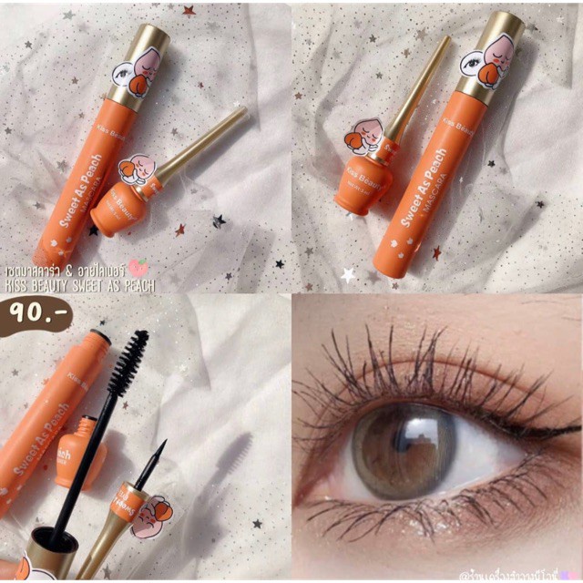 Ảnh thật Mascara cong mi tự nhiên Đào Kiss Beauty nội địa chính hãng lâu trôi