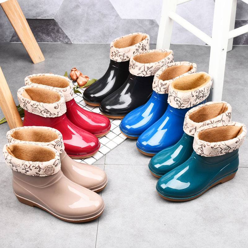 Ủng Đi Mưa Cổ Ngắn Chống Trượt Thời Trang Cho Người Lớn