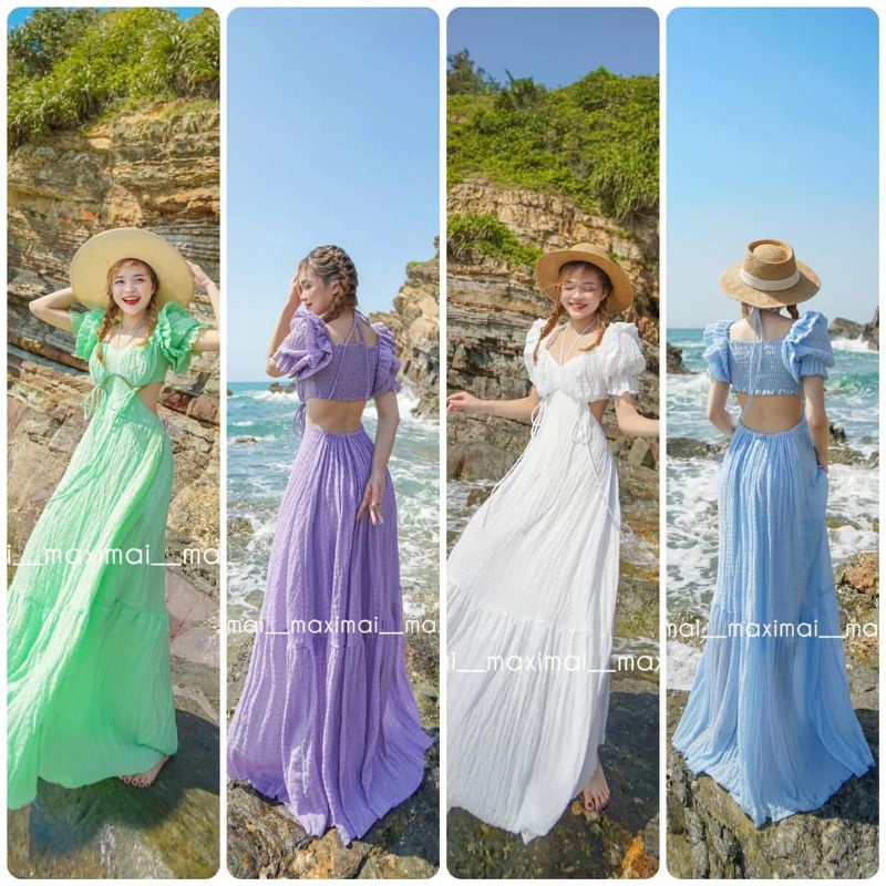 SET MAXI  MÓN ÁO VÁY DÀI CÓ BIGSIZE