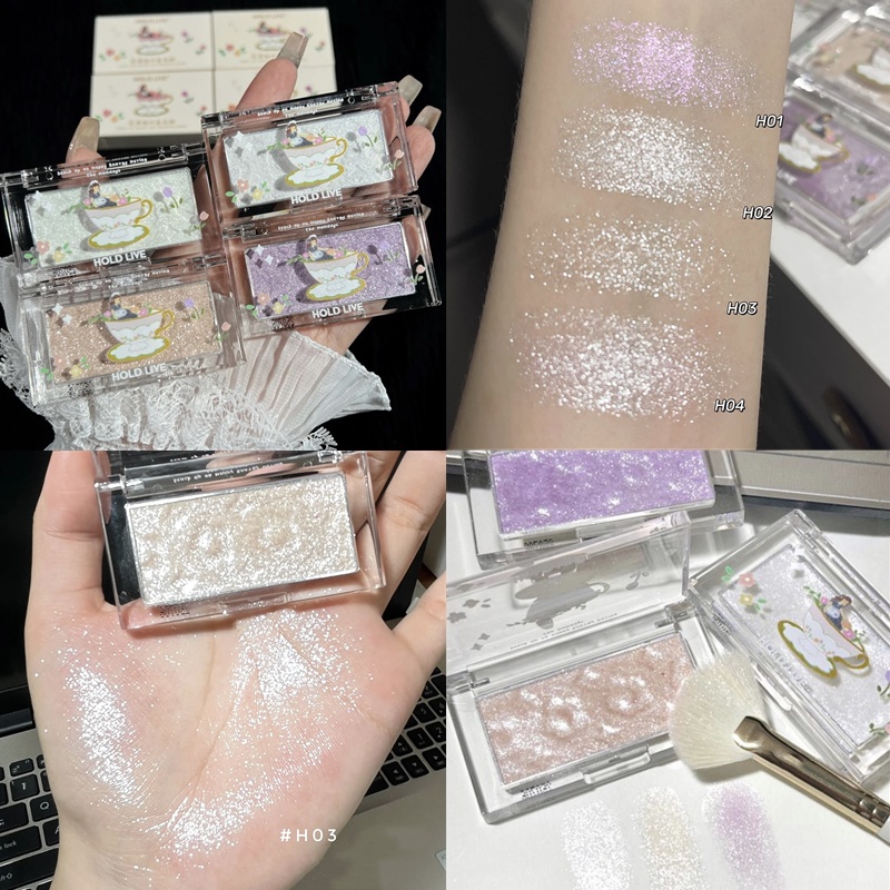 [Hàng mới về] Phấn mắt Hold Live màu nhũ kim tuyến sáng lấp lánh chống nước lâu trôi