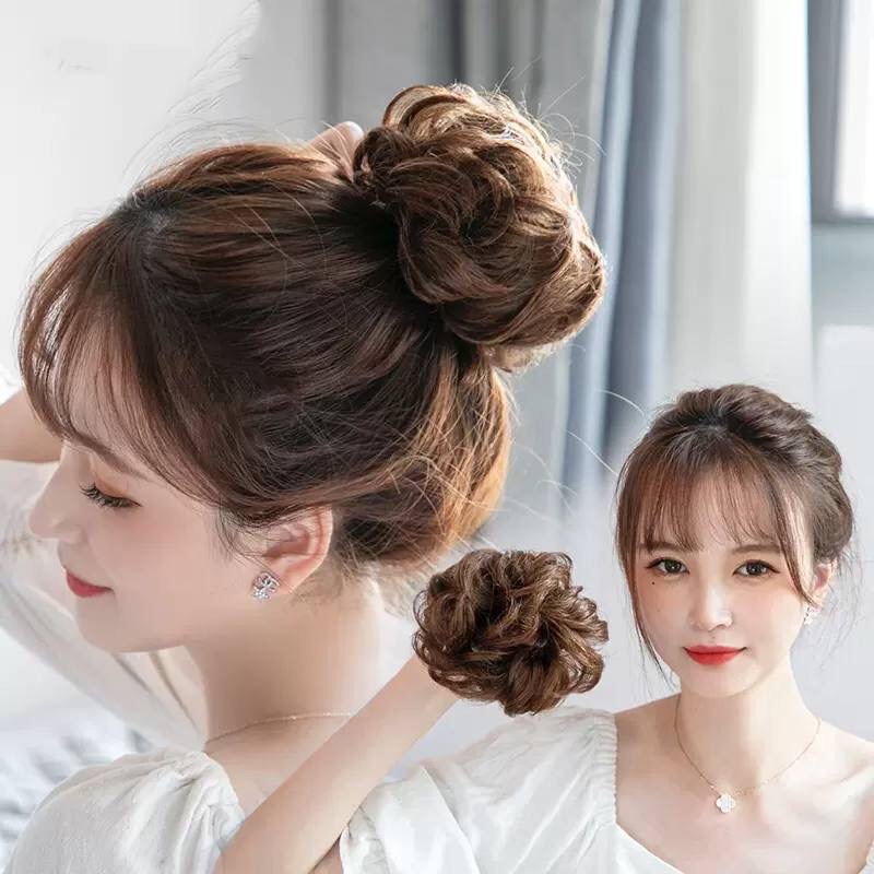 CAO CẤP- Tóc búi cột xoăn