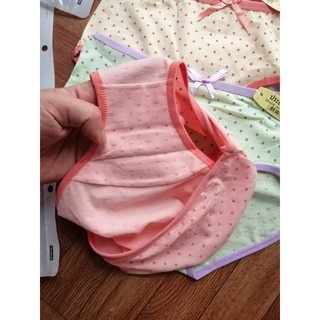 Set 5 quần lót coton chấm bi kute