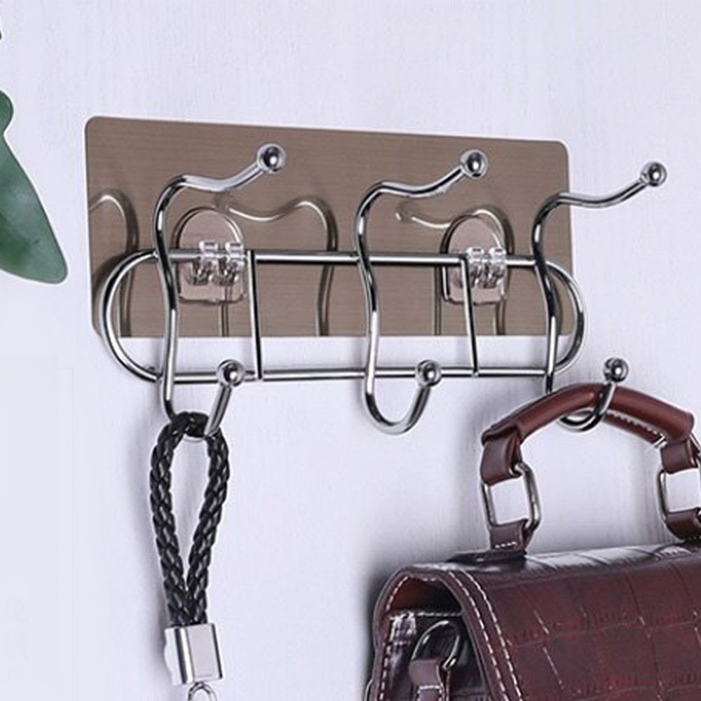 Móc Treo Dính H7 Đa Năng Kiểu 2 Móc Gài - Chuyên Dụng Giữ Khung Sắt, Kệ Để Đồ Nhà Tắm